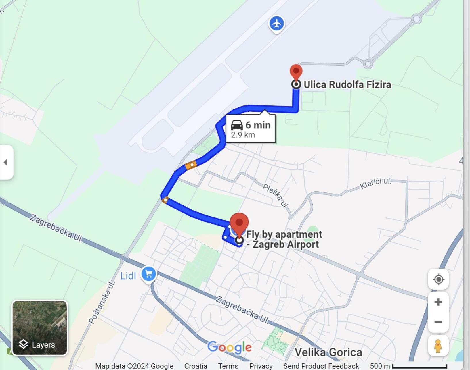 Fly By Suite - Zagreb Airport - 0-24H Self Check In&Out - Parking On Site Velika Gorica Ngoại thất bức ảnh