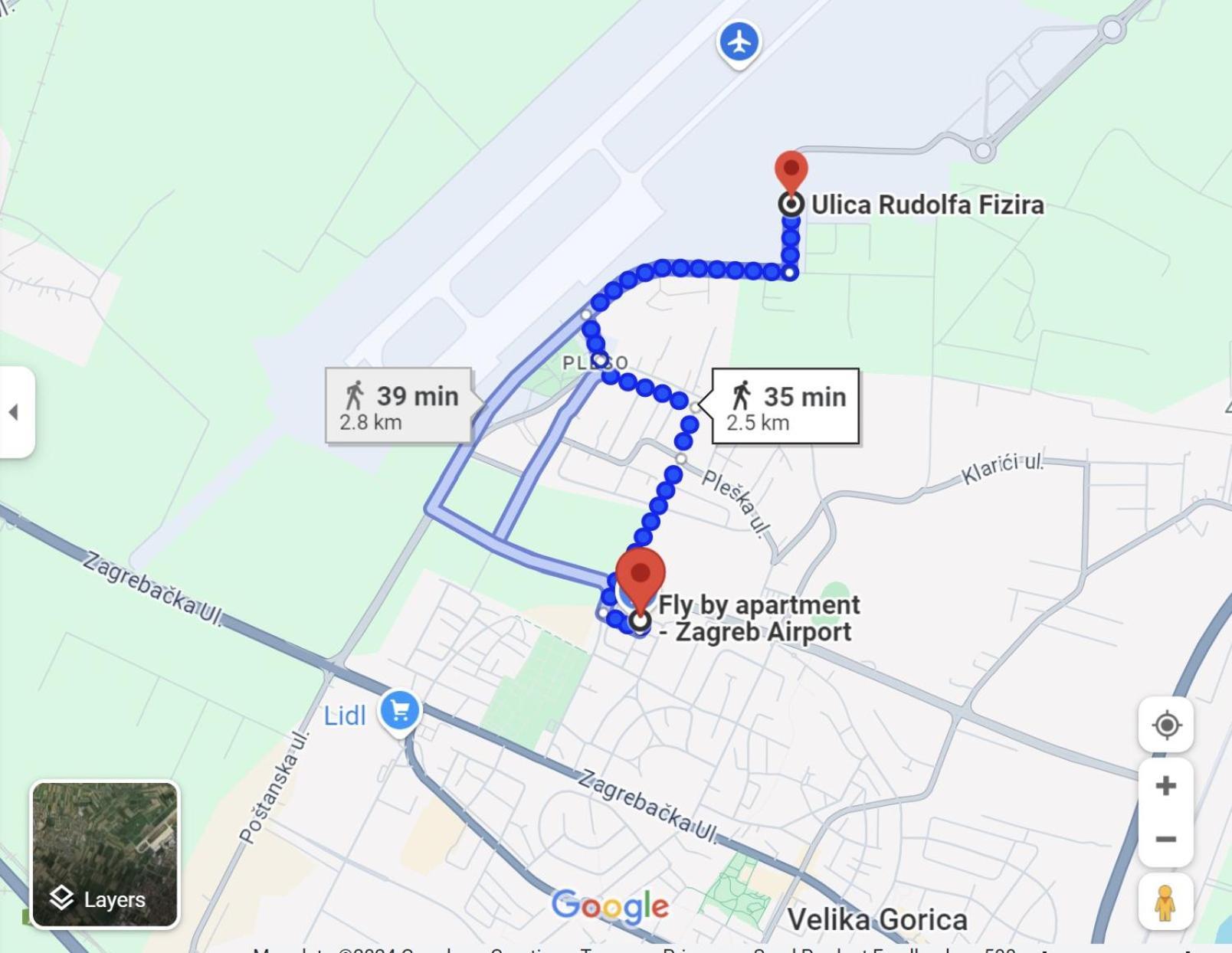 Fly By Suite - Zagreb Airport - 0-24H Self Check In&Out - Parking On Site Velika Gorica Ngoại thất bức ảnh